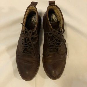 FRYE Brown Ankle Lace Up Boots Size 6B